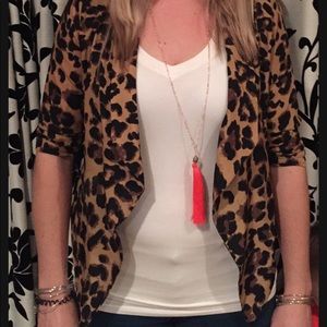 Cheetah blazer